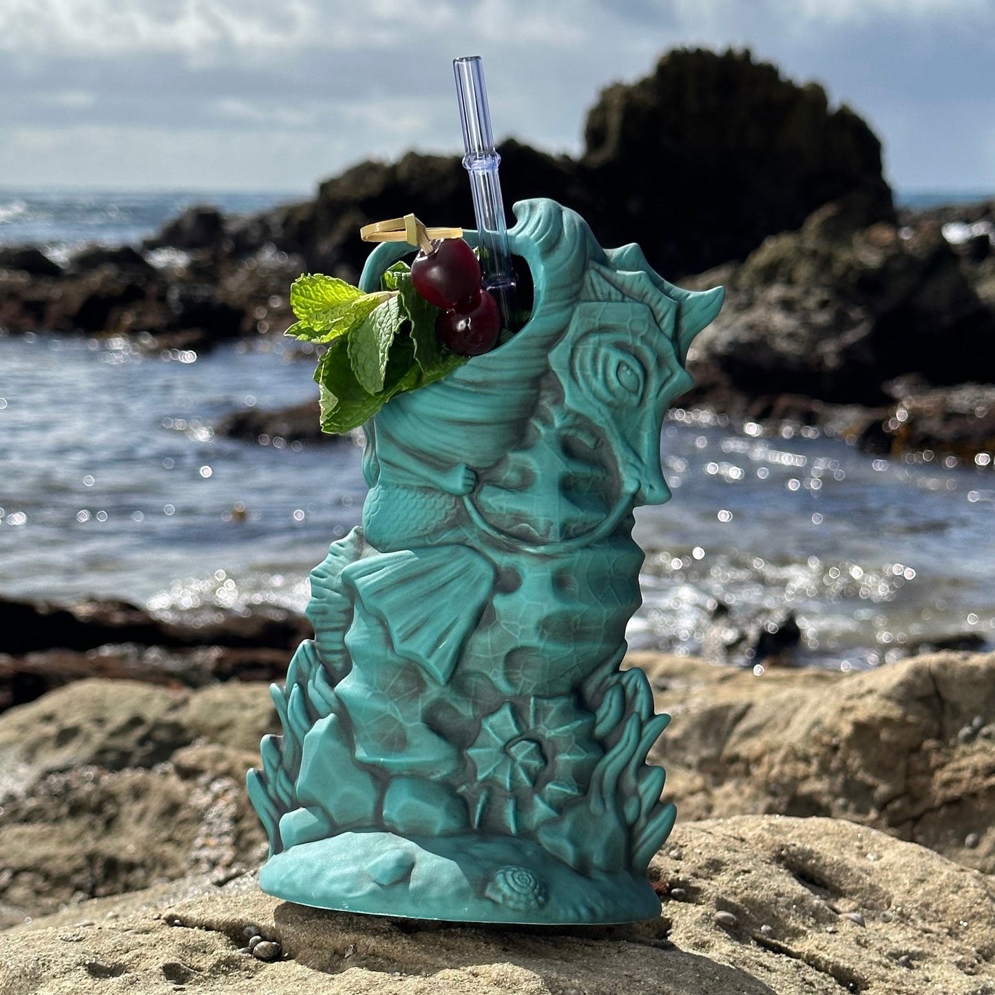 Siren of the Seas Tiki Mug, sculpt by Thor - Ready to Ship! (FREE SHIPPING in U.S.)