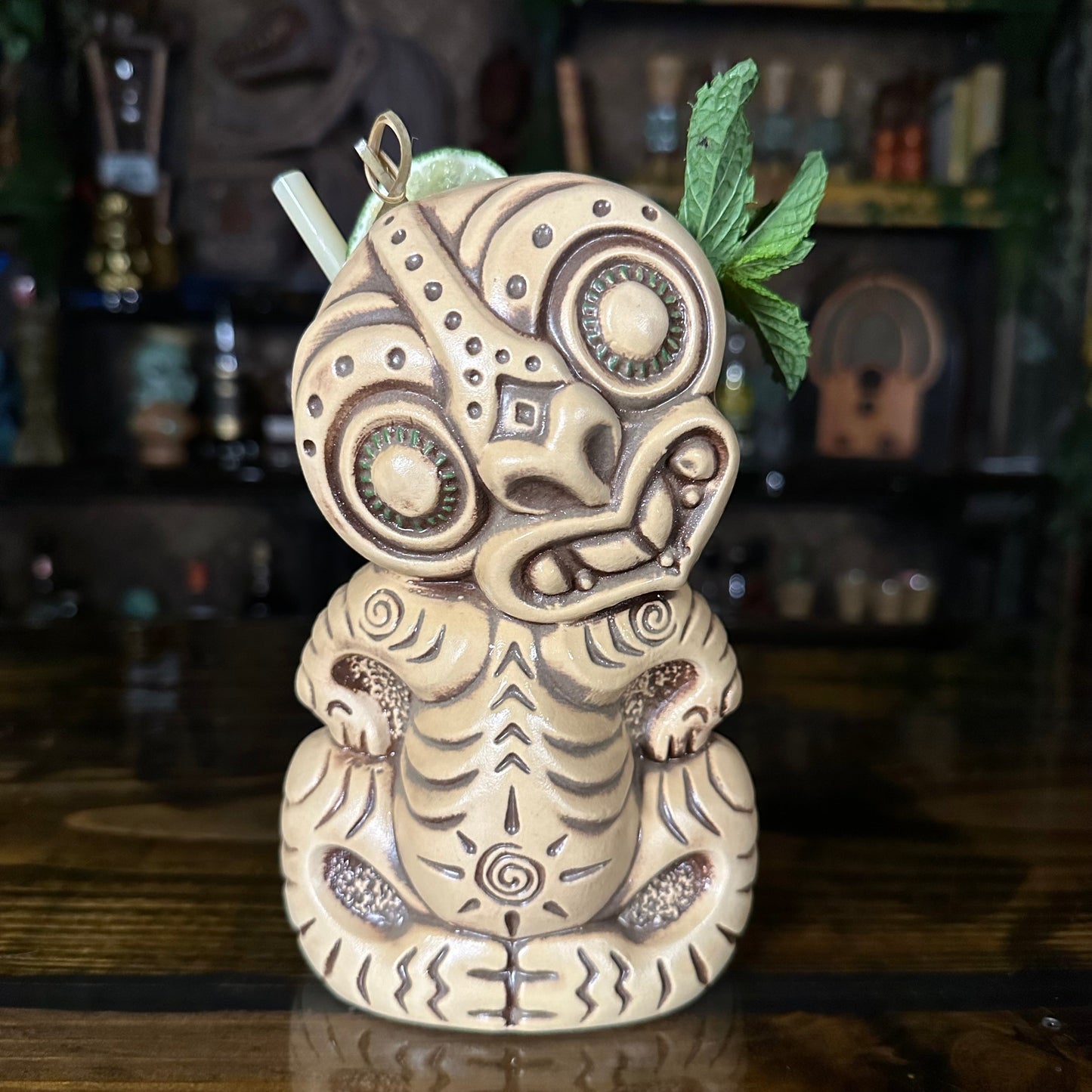 Treasure Tiki Mug, designed and sculpted by Thor - Ready to Ship! (FREE SHIPPING in U.S.)