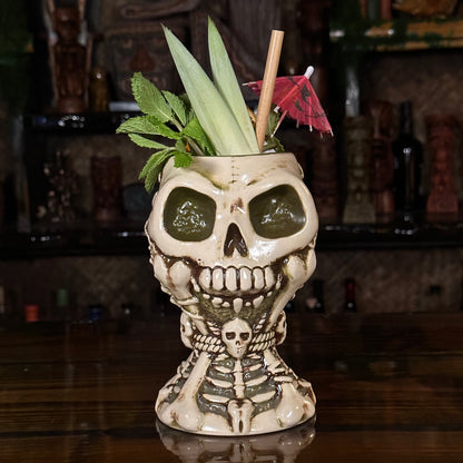 Jeff Granito's Calix Mortis II ceramic Tiki Mug, sculpted by Thor - Ready to Ship! (FREE Shipping in U.S.)