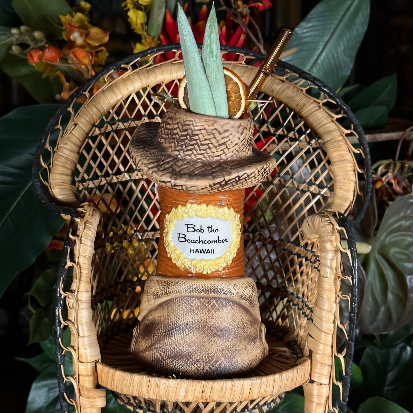 Bob the Beachcomber Tiki Mug, sculpt by Thor - Ready to Ship! (FREE SHIPPING in U.S.)