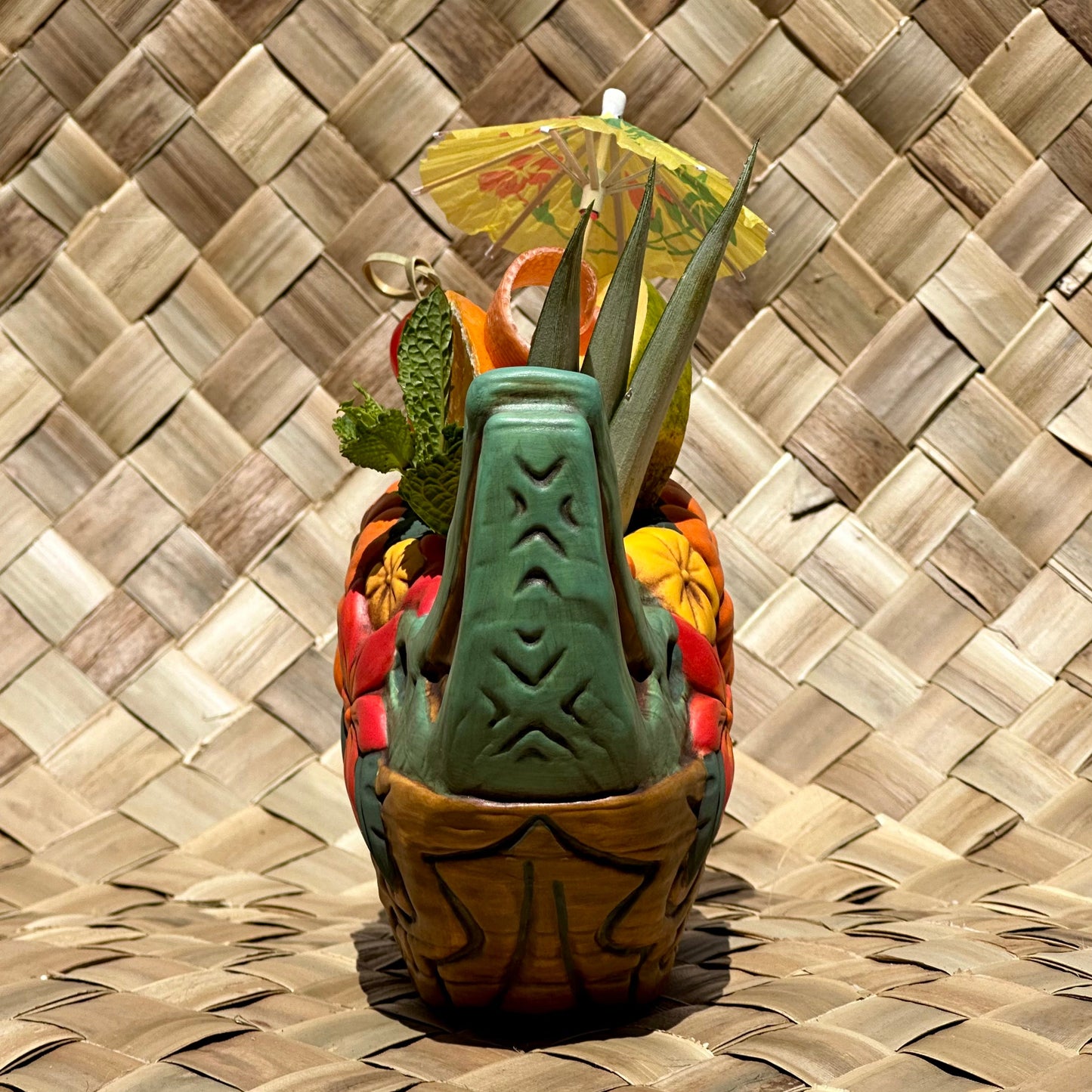 Tiki tOny's Flower Boat Canoe - Ceramic Tiki Mug - Ready to Ship! (FREE Shipping in U.S.)