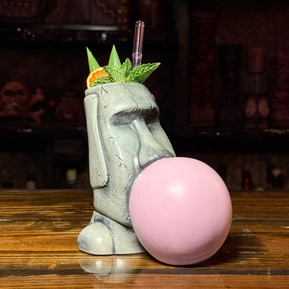 Yum Yum Gum Gum ceramic (Light Bubble) Tiki Mug - Limited Release of 150 - Made in USA - Ready to Ship
