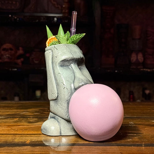 Yum Yum Gum Gum ceramic (Light Bubble) Tiki Mug - Limited Release of 150 - Made in USA - Ready to Ship