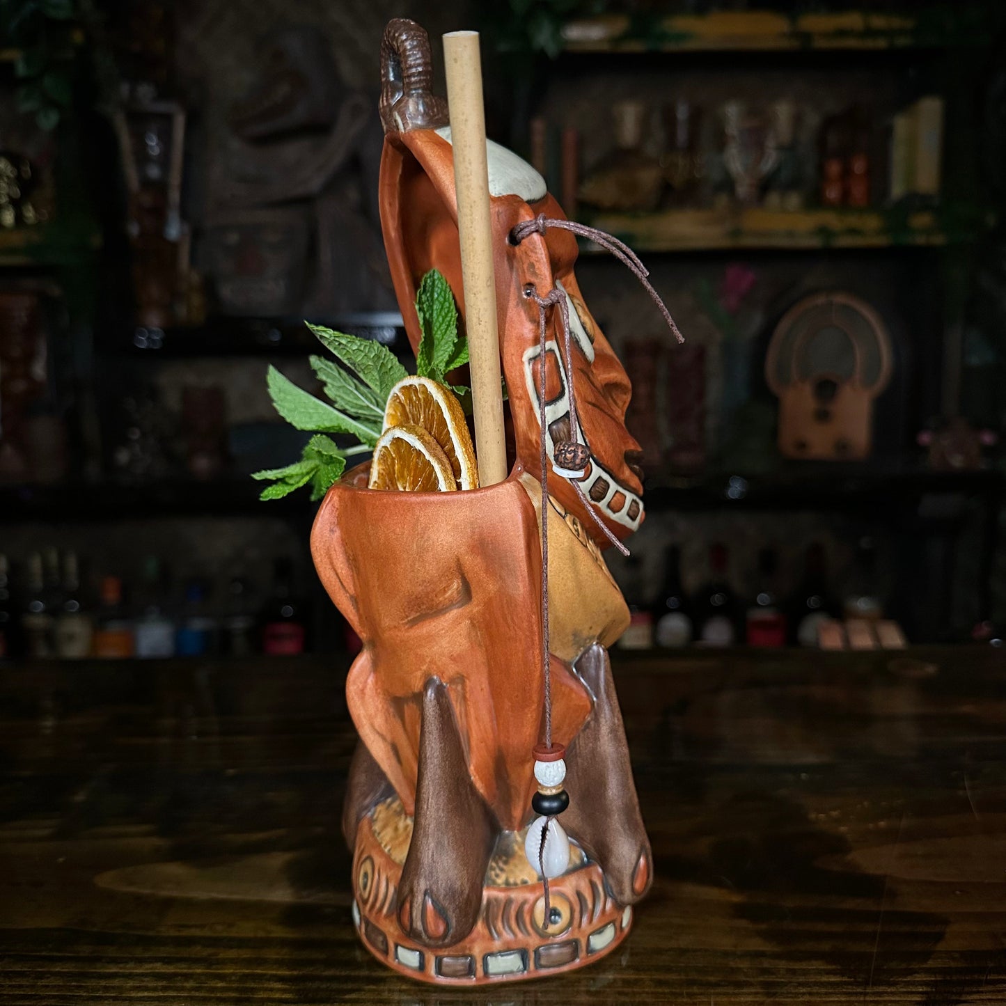 Danielle Mann's "Headhunter Trophy" - Ceramic Tiki Mug - Ready to Ship! (FREE Shipping in U.S.)