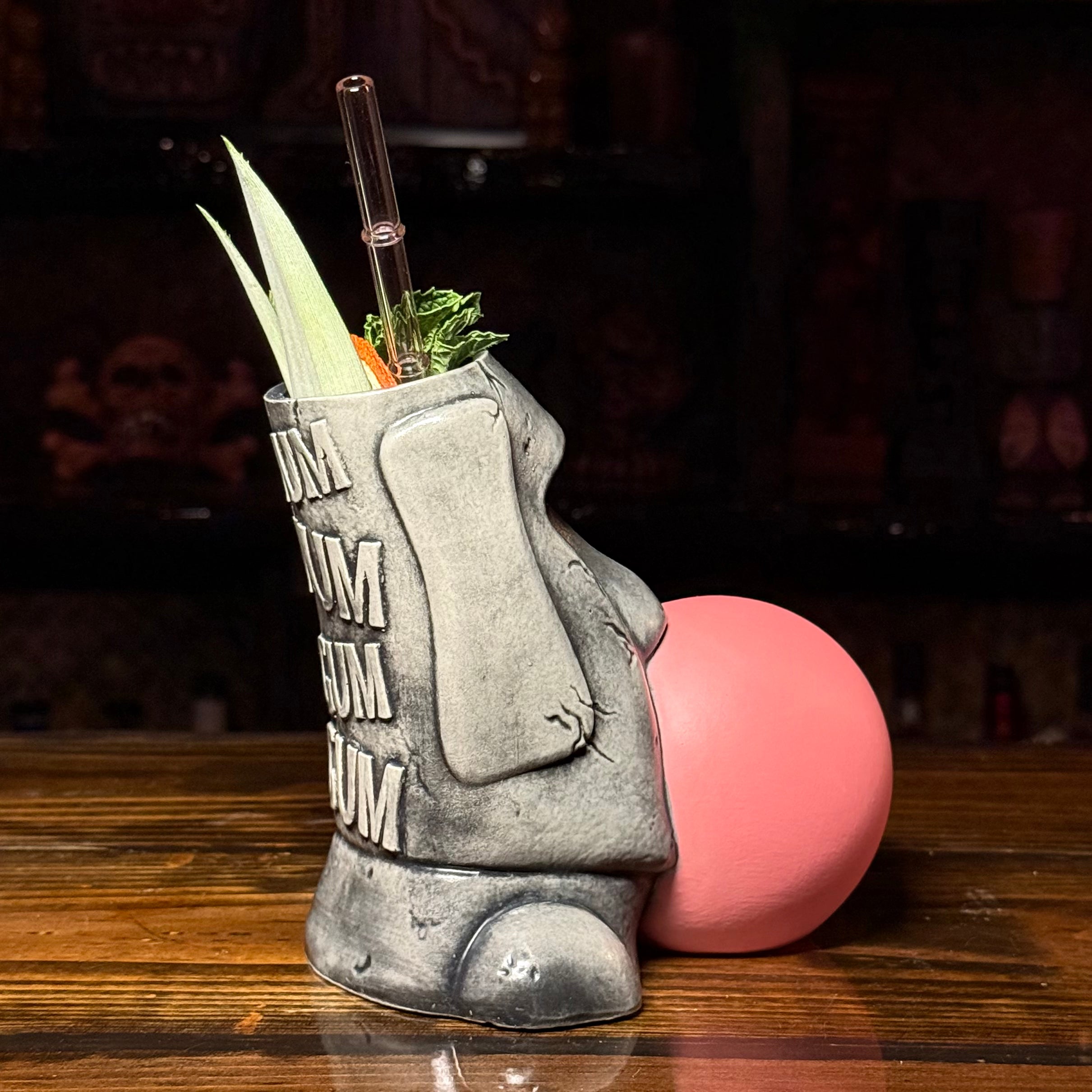Yum Yum Gum Gum ceramic (Dark Bubble) Tiki Mug - Limited Release