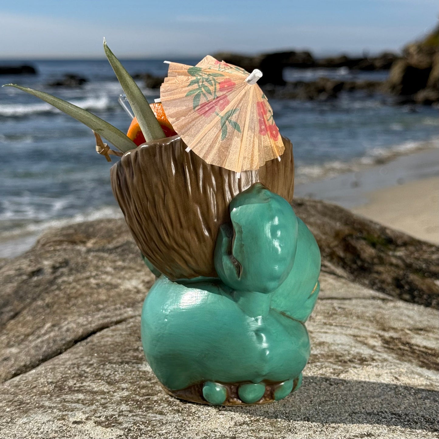 Tiki tOny's Blue King Coconut - Ceramic Tiki Mug -  Limited Edition of 250 - Ready to Ship! (FREE Shipping in U.S.)