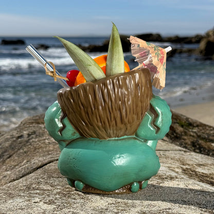 Tiki tOny's Blue King Coconut - Ceramic Tiki Mug -  Limited Edition of 250 - Ready to Ship! (FREE Shipping in U.S.)