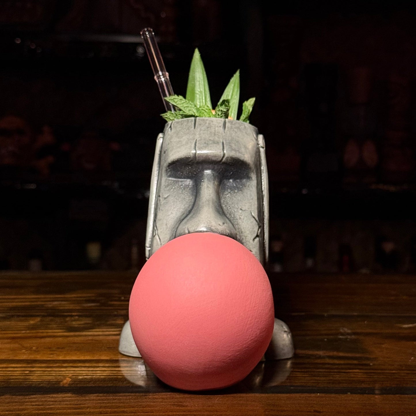 Yum Yum Gum Gum ceramic (Dark Bubble) Tiki Mug - Limited Release of 150 - Made in USA - Ready to Ship