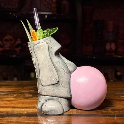 Yum Yum Gum Gum ceramic (Light Bubble) Tiki Mug - Limited Release of 150 - Made in USA - Ready to Ship