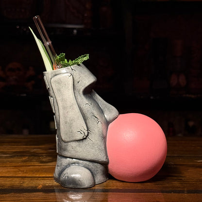 Yum Yum Gum Gum ceramic (Dark Bubble) Tiki Mug - Limited Release of 150 - Made in USA - Ready to Ship