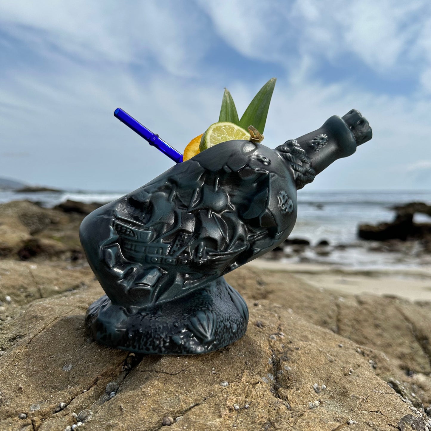 Thor's Shipwreck (in a Bottle) Tiki Mug - Ready to Ship! (FREE SHIPPING in U.S.)