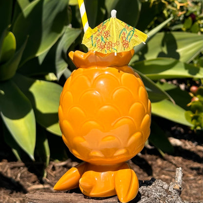 Jeff Granito's Pineapple Bird Tiki Mug, sculpted by Thor - Ready to Ship (FREE SHIPPING in U.S.)