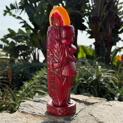 Jeff Granito's RedRum- Ceramic Tiki Mug - Dark Red Rum - Ready to Ship! (FREE Shipping in U.S.)