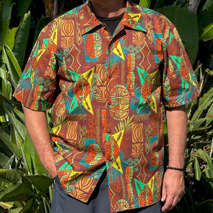 Witco Decor's 'Jungle Modern' Classic Aloha Button-Up Shirt - Unisex - Ready to Ship! (FREE SHIPPING in U.S.)