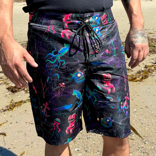 Jeff Granito's 'Dwellers of the Deep' Board Shorts - Ready to Ship!