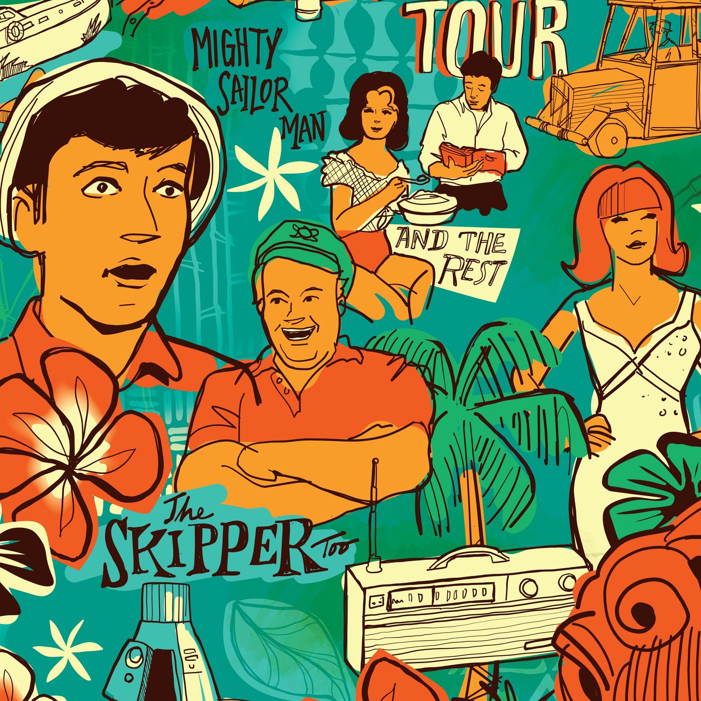 Jeff Granito's 'Three Hour Tour' - Aloha Skirt - Ready-to-Ship!
