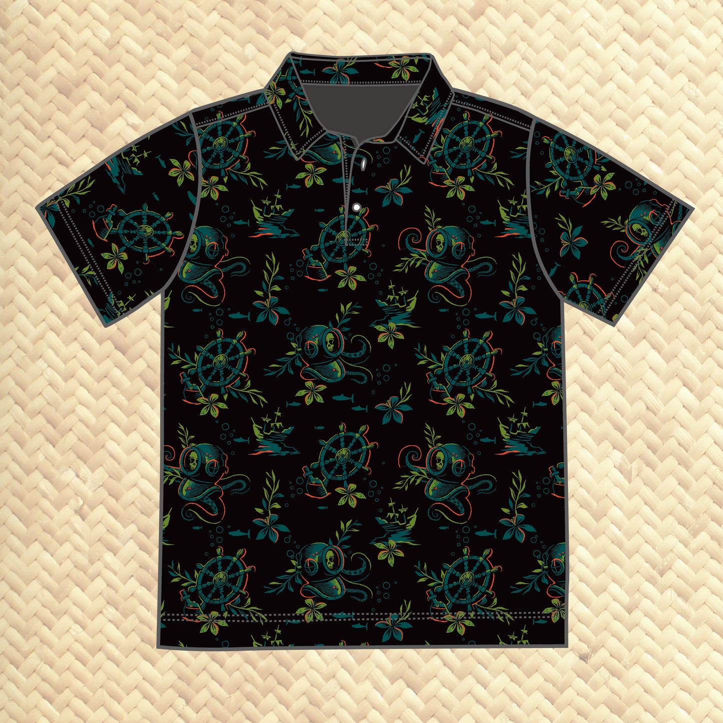 Jeff Granito's 'Deep Dive' Men's Performance Golf Polo - Ready to Ship - Shipping Included!