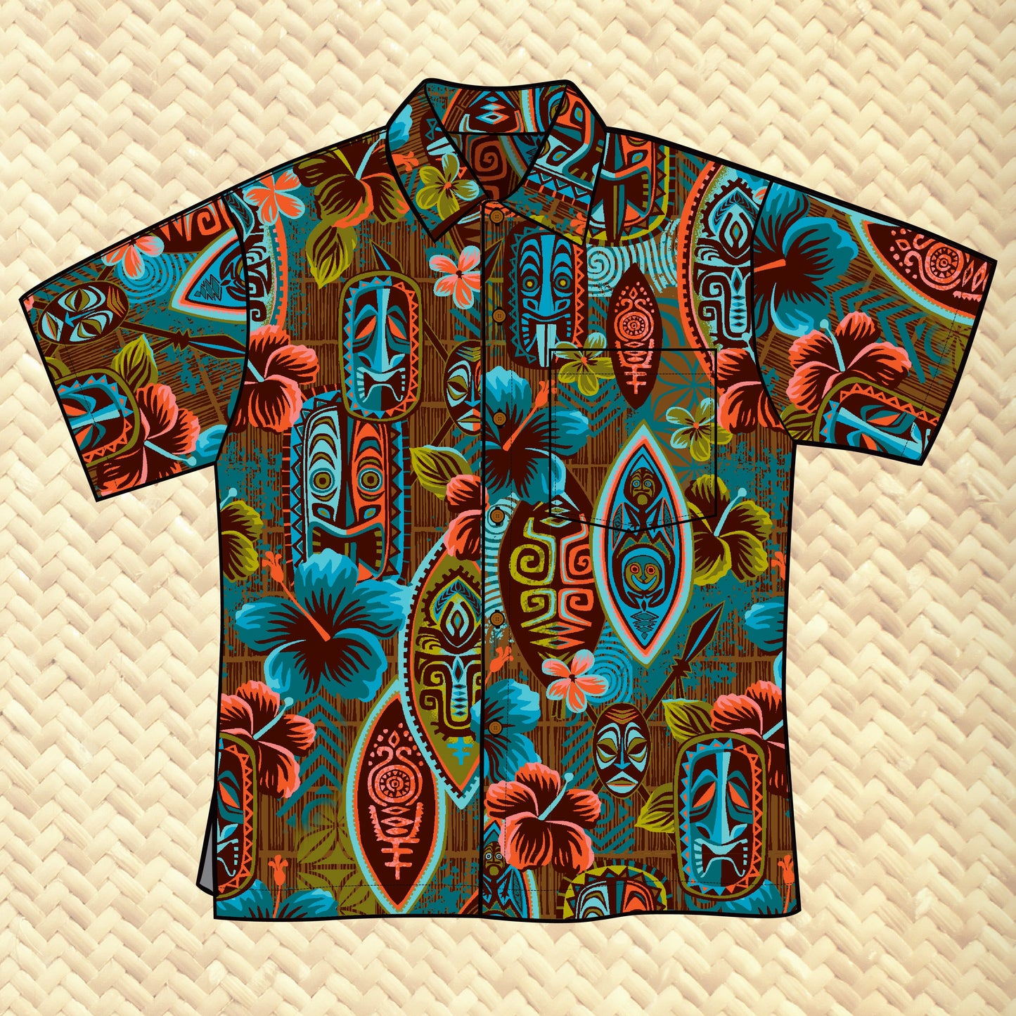 Jeff Granito's 'Hidden Haven' Classic Aloha Button-Up Shirt - Unisex - Ready to Ship!