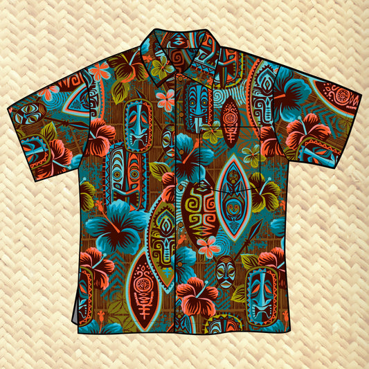 Jeff Granito's 'Hidden Haven' Classic Aloha Button-Up Shirt - Unisex - Ready to Ship!