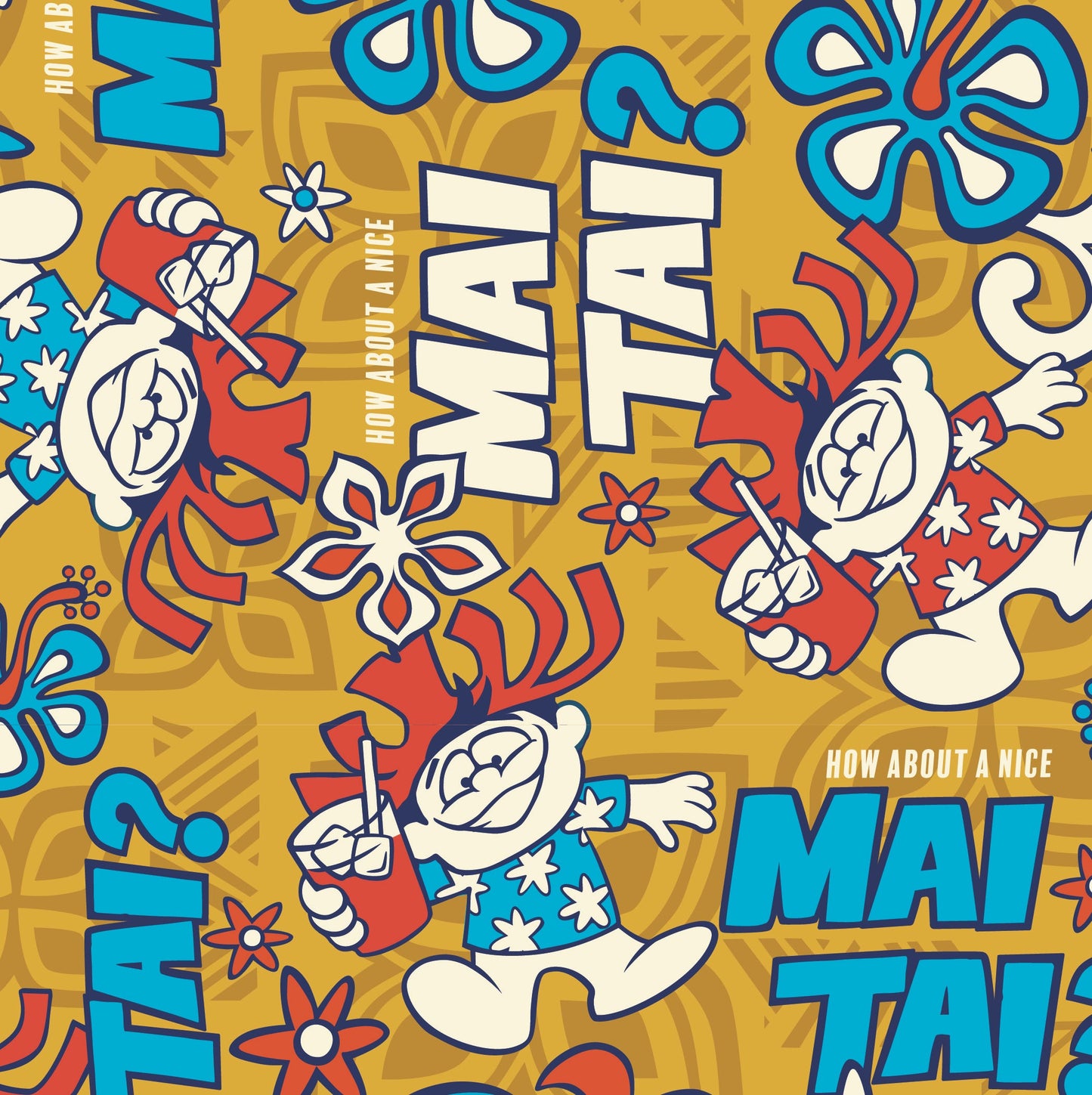 Jeff Granito's 'How About a Mai Tai?' Modern Fit with Flex Button-Up Shirt - Unisex - Ready to Ship! (FREE SHIPPING in U.S.)