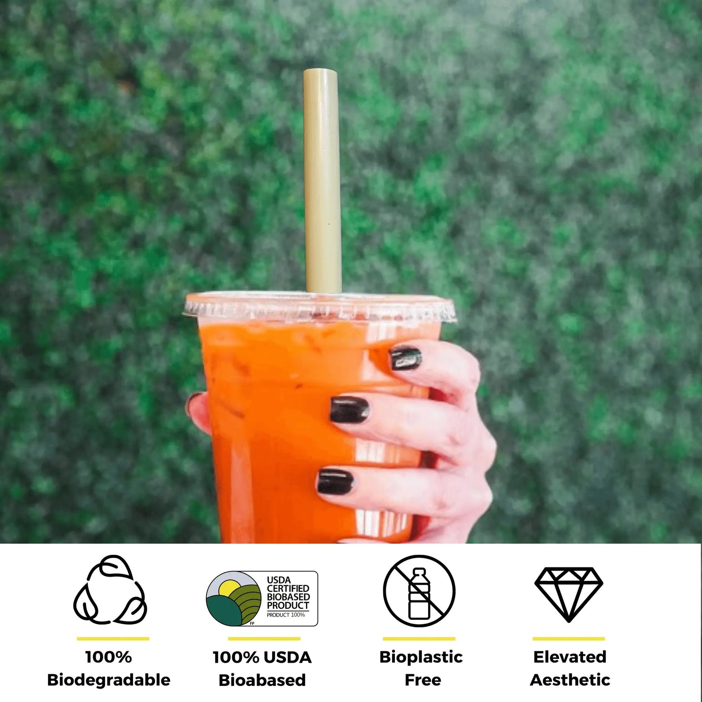 7.9" Wrapped Boba Reed Straws