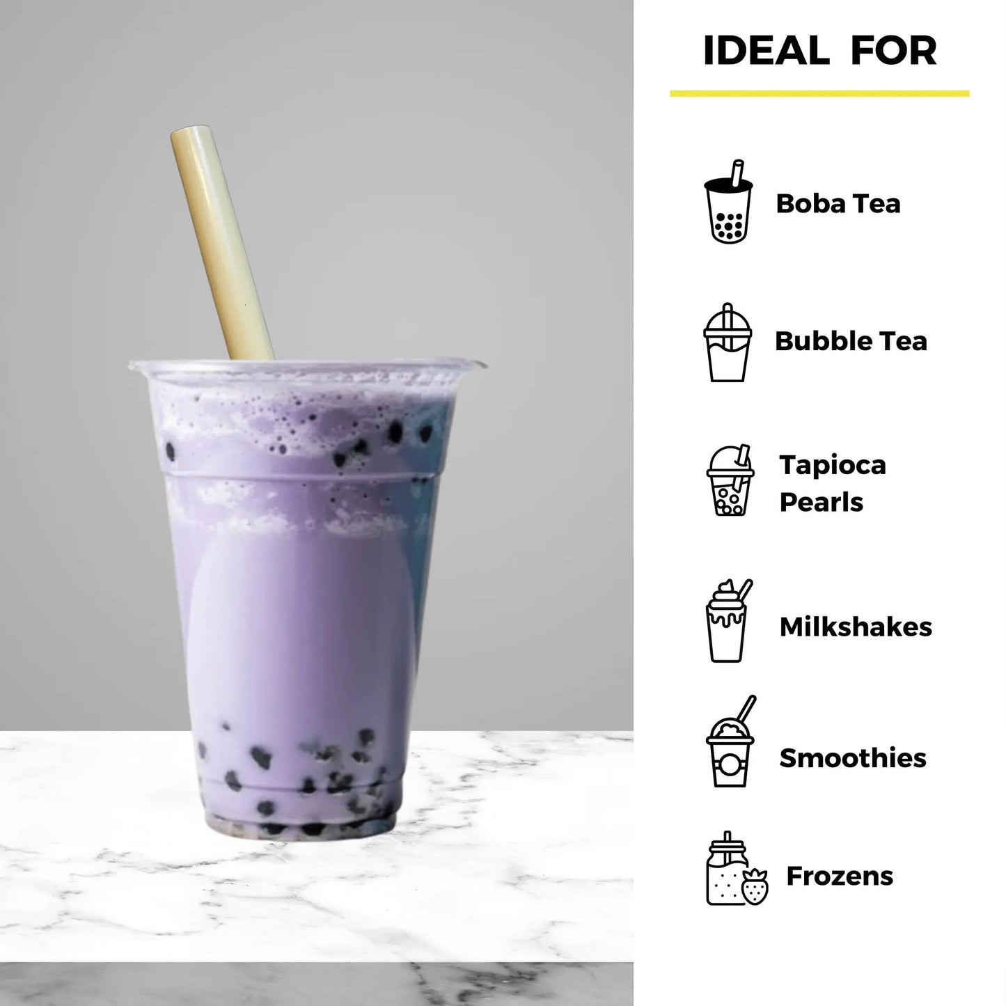 7.9" Wrapped Boba Reed Straws
