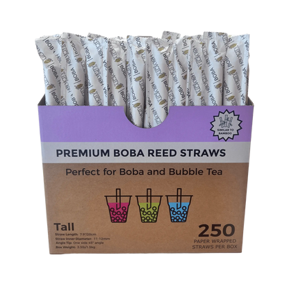 7.9" Wrapped Boba Reed Straws