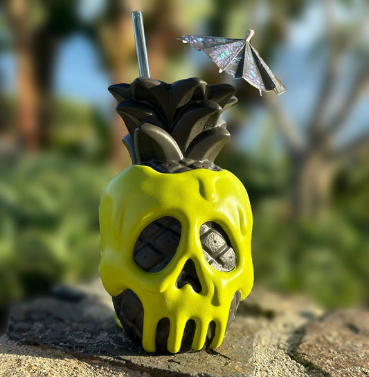 Jeff Granito's Poison Pineapple - Ceramic Tiki Mug - Apple Green - Ready to Ship! (FREE Shipping in U.S.)