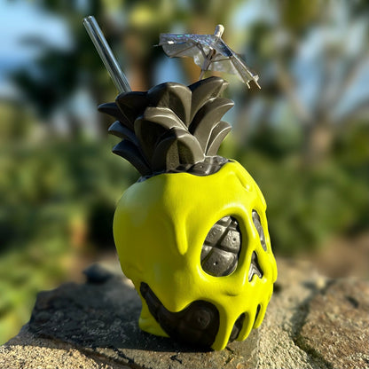 Jeff Granito's Poison Pineapple - Ceramic Tiki Mug - Apple Green - Ready to Ship! (FREE Shipping in U.S.)
