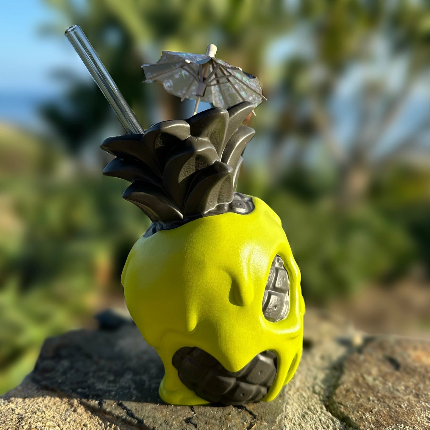 Jeff Granito's Poison Pineapple - Ceramic Tiki Mug - Apple Green - Ready to Ship! (FREE Shipping in U.S.)