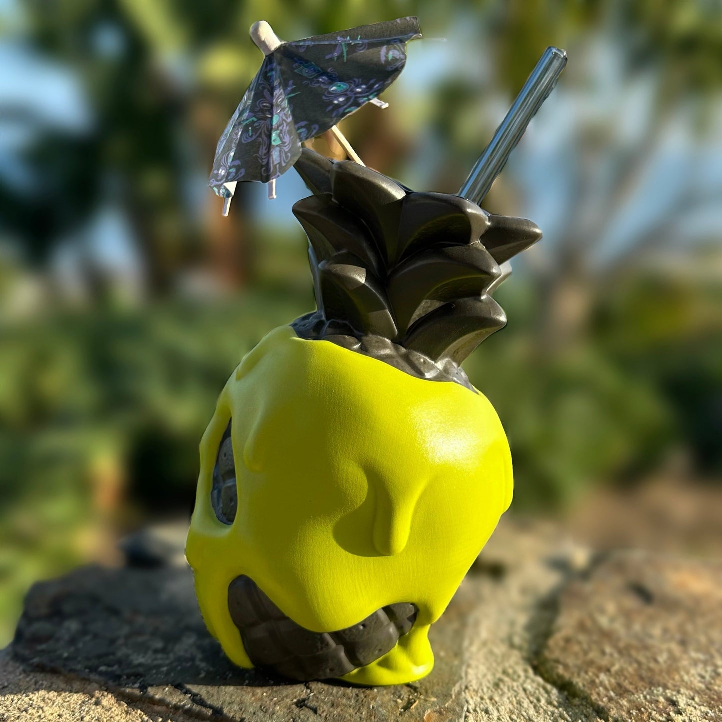 Jeff Granito's Poison Pineapple - Ceramic Tiki Mug - Apple Green - Ready to Ship! (FREE Shipping in U.S.)