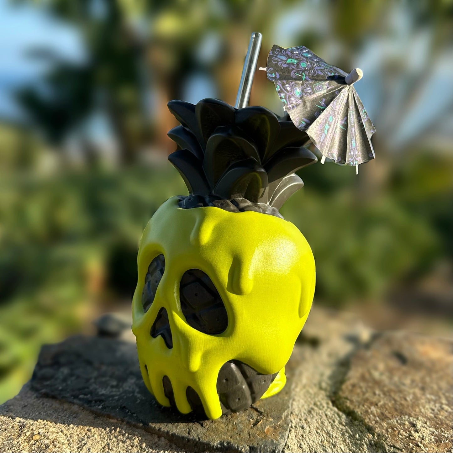 Jeff Granito's Poison Pineapple - Ceramic Tiki Mug - Apple Green - Ready to Ship! (FREE Shipping in U.S.)