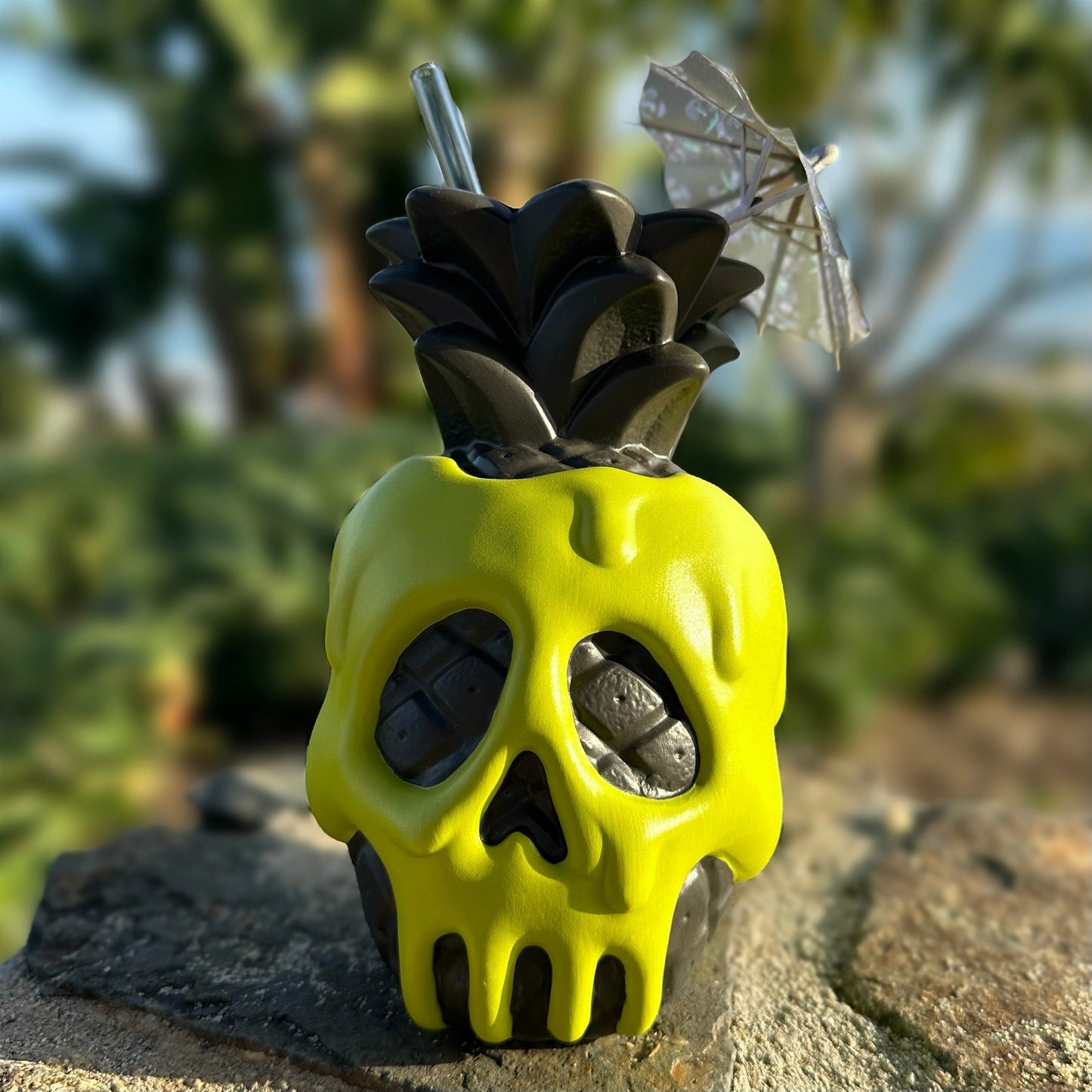 Jeff Granito's Poison Pineapple - Ceramic Tiki Mug - Apple Green - Ready to Ship! (FREE Shipping in U.S.)
