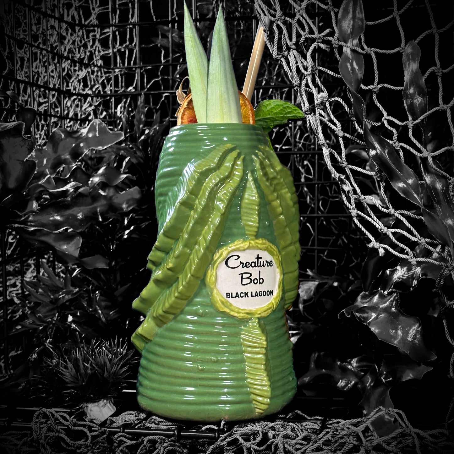 Creature Bob - ceramic Tiki Mug, sculpt by Thor - Ready to Ship (FREE SHIPPING in U.S.)