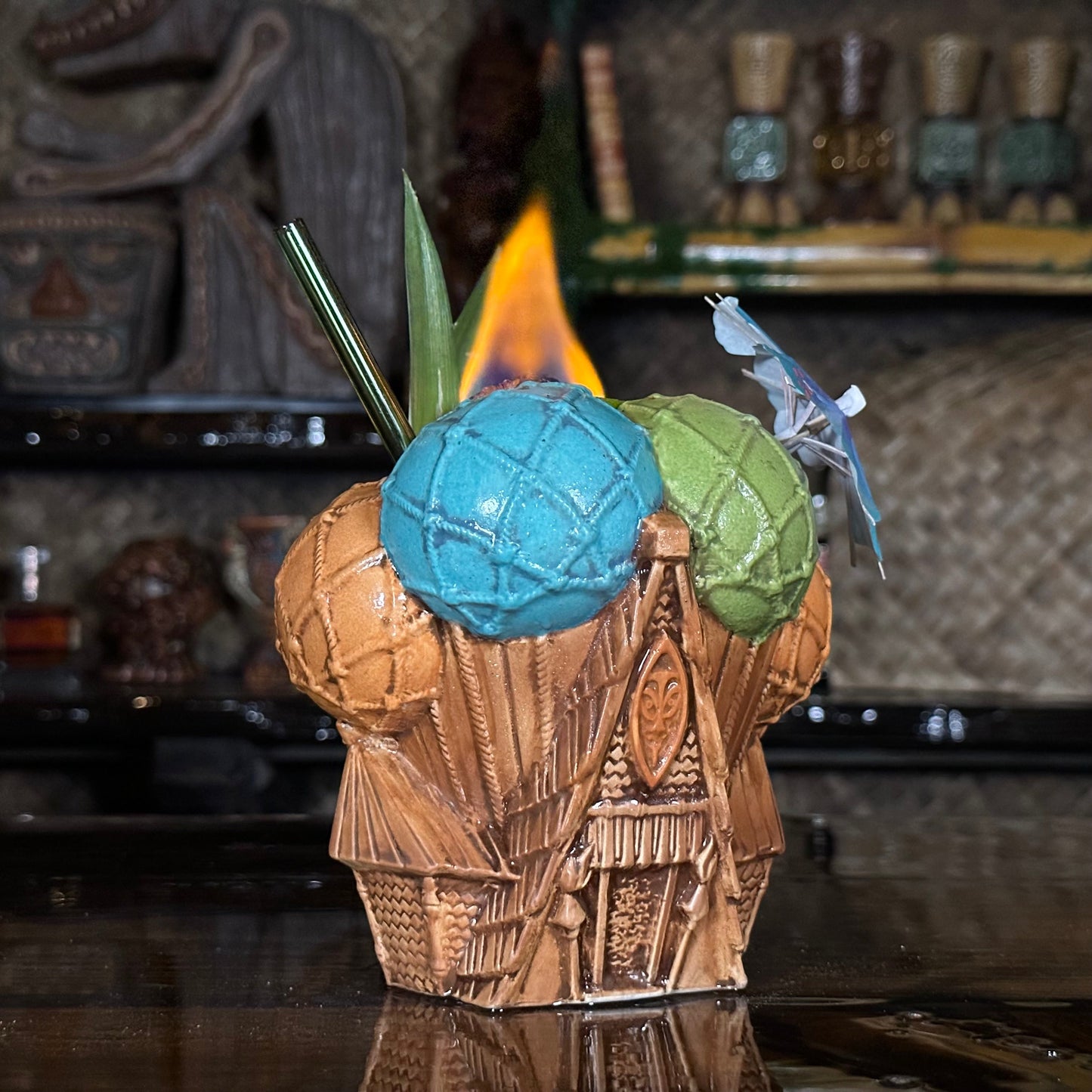 Jeff Granito's Escape to Adventure Tiki Mug, sculpted by Thor - Ready to Ship! (FREE SHIPPING in U.S.)
