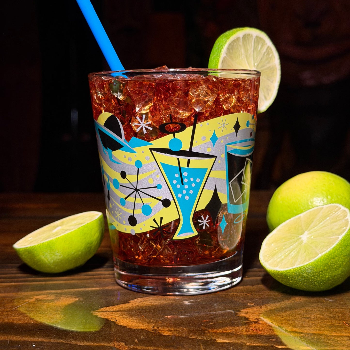 Jeff Granito's 'Cosmic Cocktails' Mai Tai Cocktail Glass (1) - Ready to Ship!