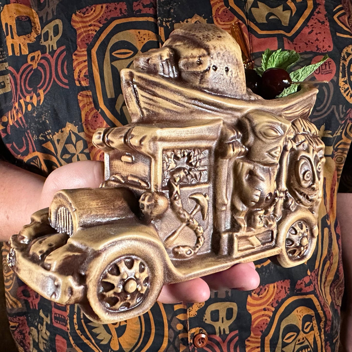 Jungle Cruiser Tiki Mug, designed and sculpted by Thor - Ready to Ship! (FREE SHIPPING in U.S.)