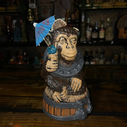 Doug Horne's Booze Chimp Tiki Mug, sculpted by Thor - Ready to Ship! (FREE SHIPPING in U.S.)
