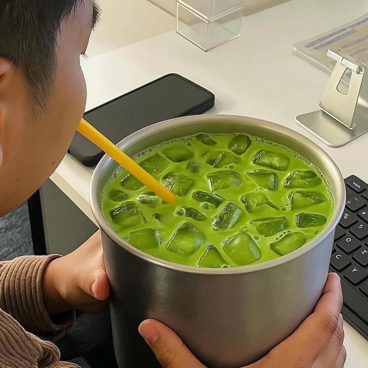 Iced Matcha Latte Pin