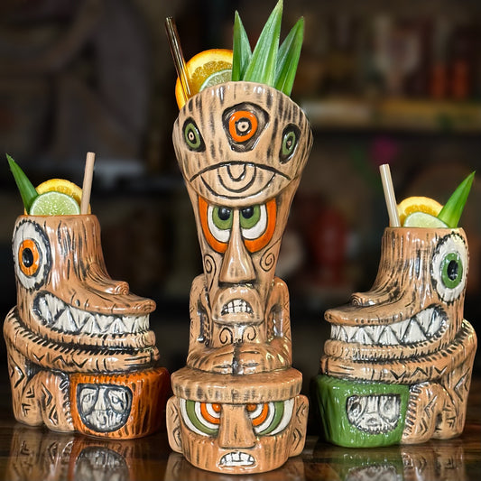 Tiki tOny's Enchanted Tiki Room Chanting Drummer ceramic Tiki Mug - Ready to Ship! (FREE Shipping in U.S.)