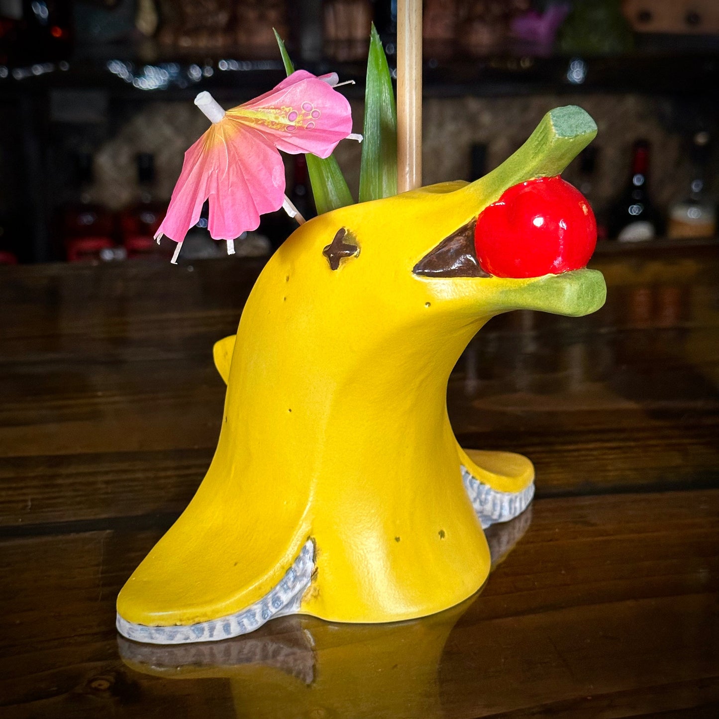 Flipper Sipper - Ceramic Tiki Mug, sculpt by Thor - Ready to Ship (FREE SHIPPING in U.S.)