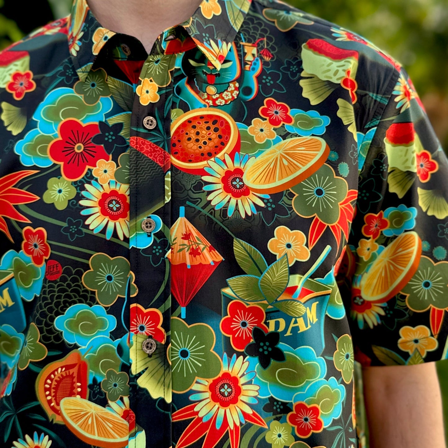 Jeff Granito's 'Mewsubi' Modern Fit Button-Up Shirt - Unisex - Ready to Ship! (FREE SHIPPING in U.S.)