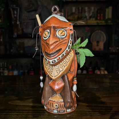 Danielle Mann's "Headhunter Trophy" - Ceramic Tiki Mug - Ready to Ship! (FREE Shipping in U.S.)
