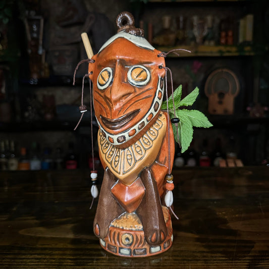 Danielle Mann's "Headhunter Trophy" - Ceramic Tiki Mug - Ready to Ship! (FREE Shipping in U.S.)