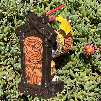 Tiki tOny's Hanging Toucan Tiki Mug (Orange-Yellow), sculpted by Thor - Ready to Ship (FREE SHIPPING in U.S.)
