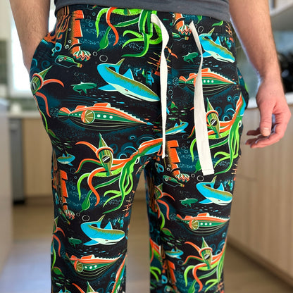 Jeff Granito's '20,000 Fears Under the Sea' Unisex Pajama Pants - Ready to Ship!
