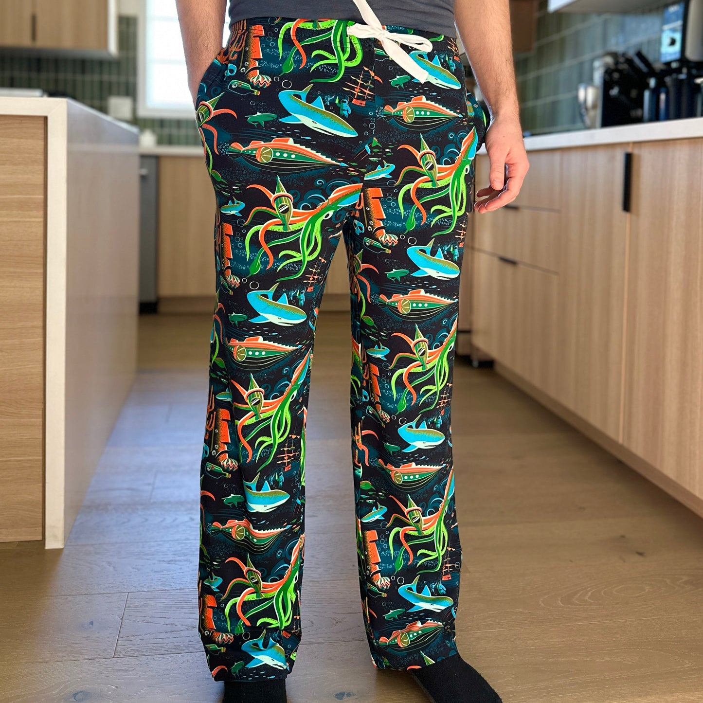 Jeff Granito's '20,000 Fears Under the Sea' Unisex Pajama Pants - Ready to Ship!