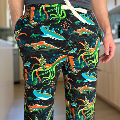 Jeff Granito's '20,000 Fears Under the Sea' Unisex Pajama Pants - Ready to Ship!
