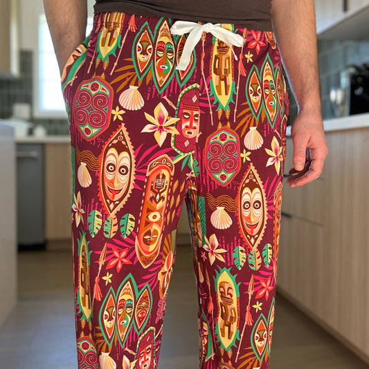 Jeff Granito's 'Spirit of Tiki' Unisex Pajama Pants - Ready to Ship!