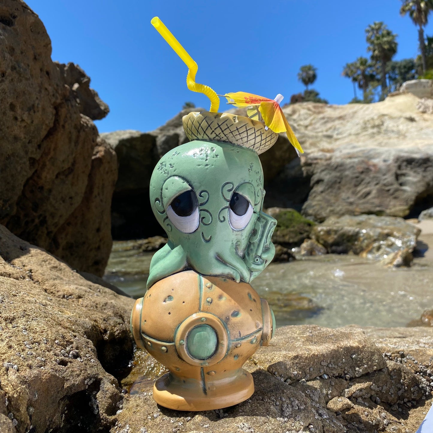 Tiki tOny's Drunktapus Tiki Mug (Whoopsies), sculpted by Thor - Ready to Ship! (FREE SHIPPING in U.S.)